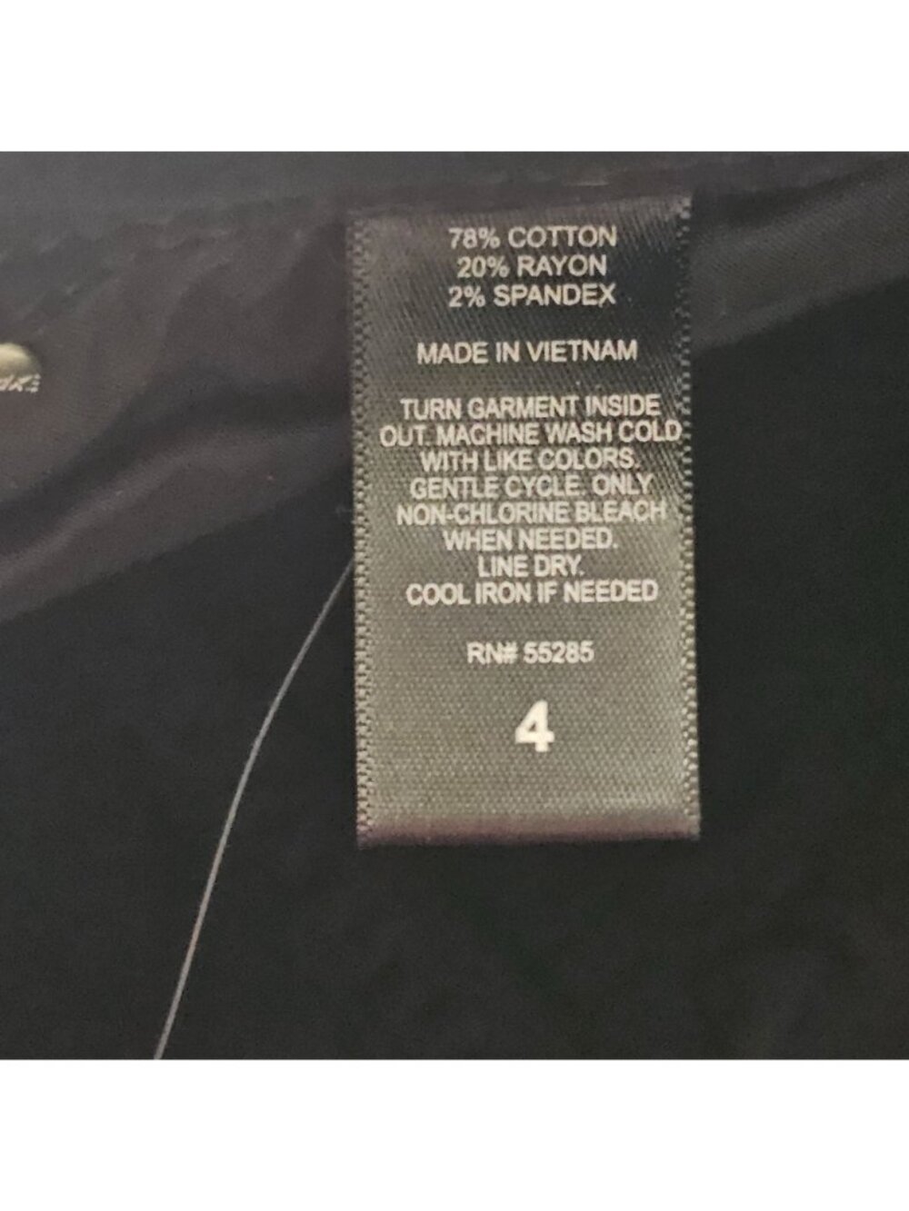 NWT Express Jeans Womens 4 31x25 Black Crop Mid Rise Slim Fit Denim Stretch - Picture 7 of 10
